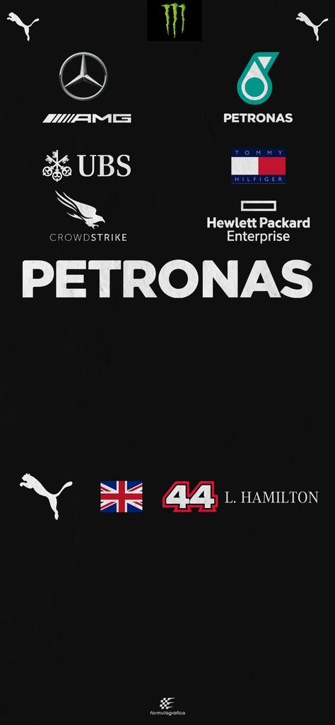 Lewis Hamilton team suit - Mercedes AMG Petronas Formula One Team (Black version) Just as the color of the W11 livery changes,  the racing suits of Bottas and Hamilton change too, from silver to... Car Bmw Wallpaper, Lewis Hamilton Logo, Cars Camaro, Mercedes Petronas, F1 Hamilton, Amg Logo, F1 Mercedes, Mercedes Lewis, Mercedes Benz Wallpaper