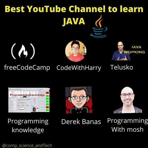 This ia some best youtube channel. I would like to add some 1. Edukera 2. Learn coding 3. Thenewbosten 4. Durga software solutions Best Youtube Channels To Learn Coding, Best Youtube Channels, Learn Java, Learn Coding, Study Books, Coding Tutorials, Learn Html, High School Life Hacks, Romanticizing School