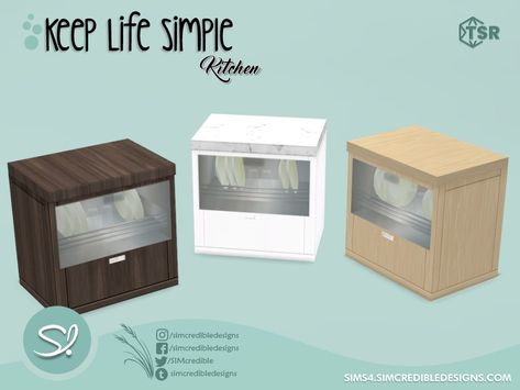 The Sims Resource - Keep Life Simple Kitchen dishwasher Sims4 Dishwasher, Dishwasher Sims 4 Cc, Sims 4 Dishwasher, Sims 4 Cc Dishwasher, Sims Resource Kitchen, The Sims Resource Sims 4 Furniture, Sims 4 Cas Background, Pantry Baskets, Sims 4 Kitchen