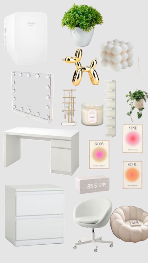 Room Wishlist, Room Organization Bedroom, White Room Decor, Pinterest Room Decor, Preppy Room Decor, Preppy Room, Redecorate Bedroom, Cozy Room Decor, Room Redo