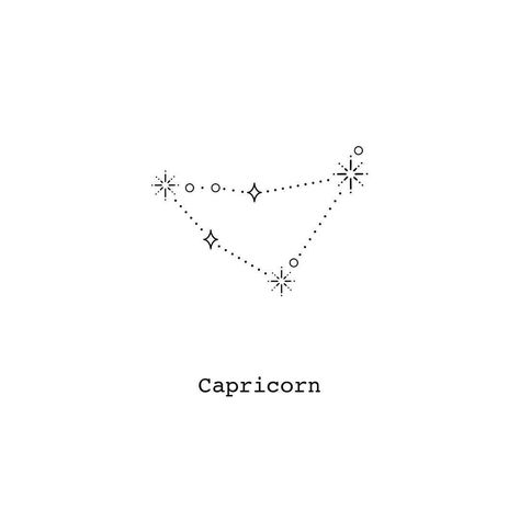 Capricornus Constellation Tattoo, Capricorn Zodiac Constellation Tattoo, Capricorn Tattoo Constellation Stars, Star Sign Tattoos Capricorn, Capricorn Constalation Tatoos, Capicorn Tatoos Stars, Capricorn Tattoo Aesthetic, Capercorn Tattoo Ideas, Capicorn Tatoos Ideas For Women