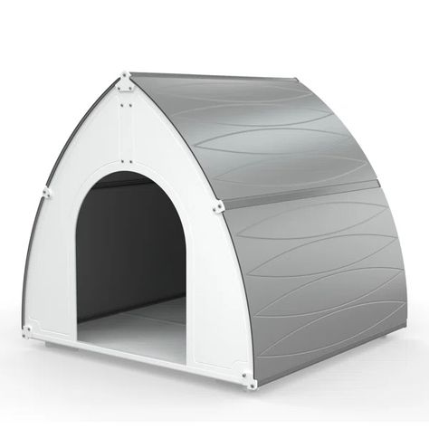 White Plastic Igloo Style Dog House Plastic Dog House, Insulated Dog House, Wood Dog House, Dog Shelter, Large Dog House, Outdoor Dog House, Puppy House, Backyard Porch, Porch Garden