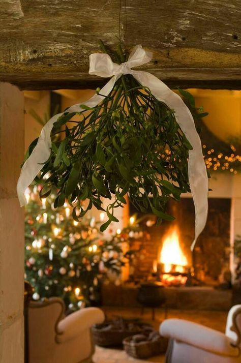 Mistle toe Christmas Cottage, Noel Christmas, Merry Little Christmas, Winter Solstice, Christmas Love, Country Christmas, Christmas Is Coming, Christmas Aesthetic, Christmas Joy