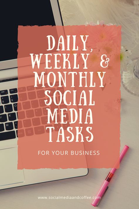 Sometimes everything goes better with a simple task list. Here's everything you should do for your business on social media - daily, weekly  monthly. Social media marketing | online business | social media manager | Facebook marketing | Instagram marketing | Twitter | blog | blogging | work from home | side hustle | entrepreneur | small business | #onlinebusiness #sidehustle #blog #blogging #smallbusiness #Facebook #Instagram #Twitter #socialmedia #marketing Social Media List, Home Side Hustle, Digital Marketing Quotes, Business Social Media, Effective Marketing Strategies, Marketing Instagram, Small Business Social Media, Social Media Marketing Content, Social Media Marketing Business