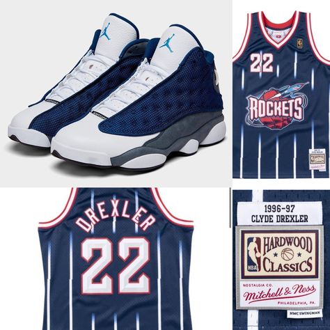 Clyde Drexler, Jordan Retro, Jordan, Red, Clothes