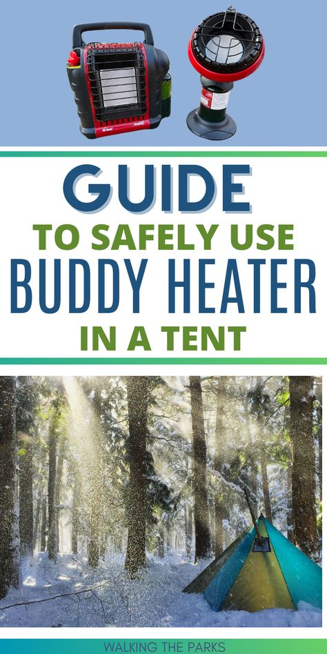 Looking for a way to keep warm when camping in a tent? A buddy heater can safely be used to warm your tent in cold weather. Camping Heater Tent, Cold Weather Camping Hacks, Buddy Heater, Camping In A Tent, Cold Weather Tents, Portable Propane Heater, Camping Heater, Cold Camping, Tent Heater