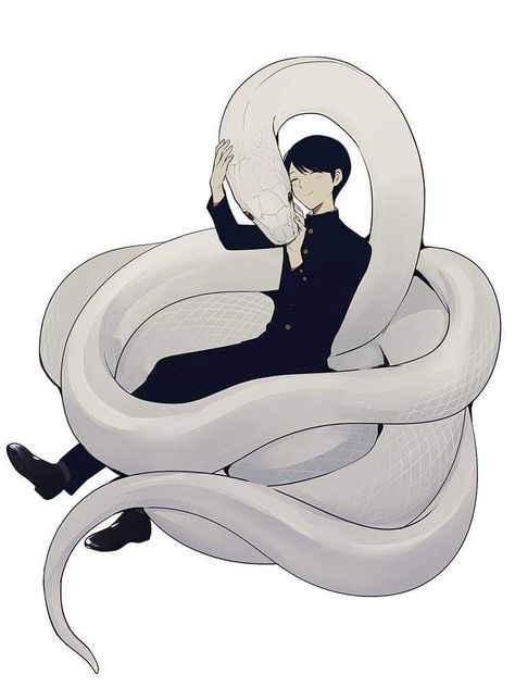 Anime Snake, Doflamingo Wallpaper, Pretty Snakes, Snake Drawing, Cute Reptiles, Cute Snake, Snake Art, Pet Snake, White Snake