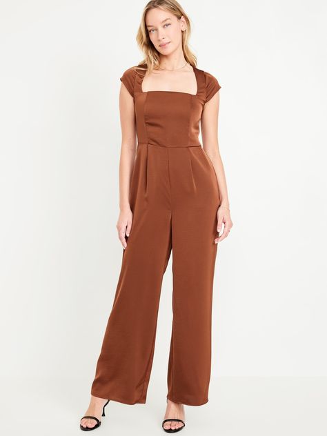 Fit & Flare Velvet Jumpsuit | Old Navy Corduroy Jumpsuit, Satin Jumpsuit, Velvet Jumpsuit, Pajamas Gift, 2024 Christmas, Window Shopping, Family Maternity, Old Navy Women, Big And Tall