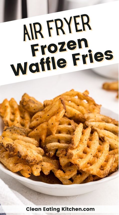 Air Fryer Waffle Fries, Waffle Fries Recipe, How To Make Waffle, Fries In Air Fryer, Fries In The Air Fryer, How To Make Waffles, Crispy Waffle, Frozen Waffles, Waffle Fries