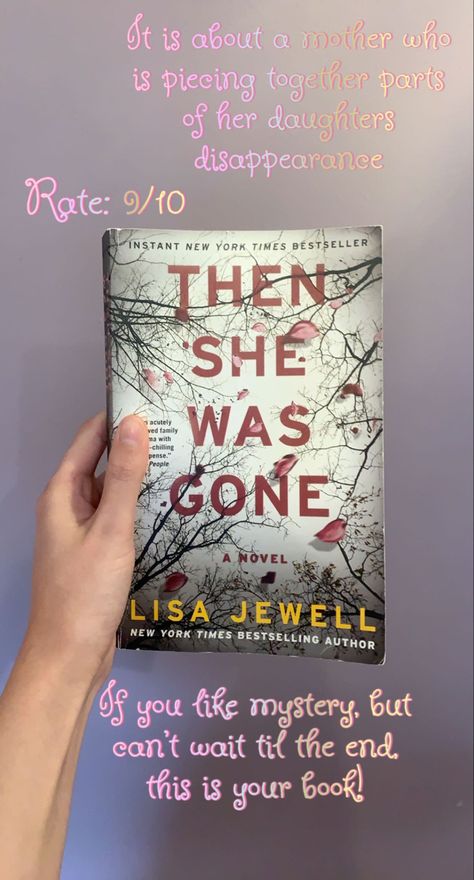 The She Was Gone Book, Then She Was Gone Book Aesthetic, Books To Read Mystery, Smüt Books, Thriller Book Recommendations, Book Series To Read, Then She Was Gone, Books Suggestions, Gone Book