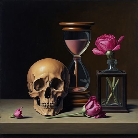 Still Life With Skull, Halloween Still Life Photography, Vanitas Modern, Still Life Set Up, Vanitas Drawing, Still Life Ideas, Dark Still Life, Vanitas Still Life, Vanitas Paintings