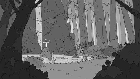 Background Art Reference, Foreground Middleground Background, Heather Lind, Sakuga Animation, Cool Composition, Exterior Layout, Animation Layout, Figure Composition, Scene Composition