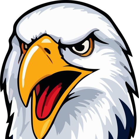 Furious Eagle Head Mascot Vector Art Furious Eagle Head Mascot Vector Art presented, featuring eagle with a beak open, This design is perfect for your outfit to give a great look specially design for to have a great look, Add this design to your collection Decorate this design on your favorite clothing such as shirts, t-shirts, sweatshirts, crewnecks. Eagle Head, Your Outfit, Vector Art, Favorite Outfit, T Shirts, Sweatshirts, Art, Design