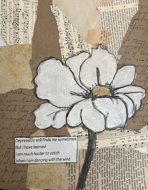 Drawings On Book Pages, Newspaper Collage Art Ideas, Newspaper Painting, Art Journal Backgrounds, Cut Out Art, Newspaper Art, Mix Media, Book Page Crafts, Mixed Media Art Canvas