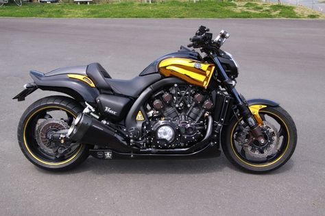 The most bad-ass bike ever! 1700cc fuel injected V-Four! Vmax Yamaha, V Rod Custom, Japan Motorcycle, Bike Collection, Midnight Special, Yamaha Vmax, Bike Prices, Custom Street Bikes, Custom Sport Bikes