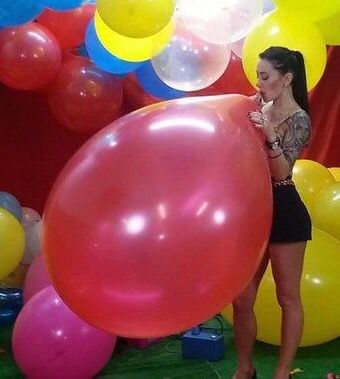 Blowing Up Balloons, Its A Girl Balloons, Balloon Dress, Up Balloons, Large Balloons, Big Balloons, The Source, Wall Photos, Ball Exercises