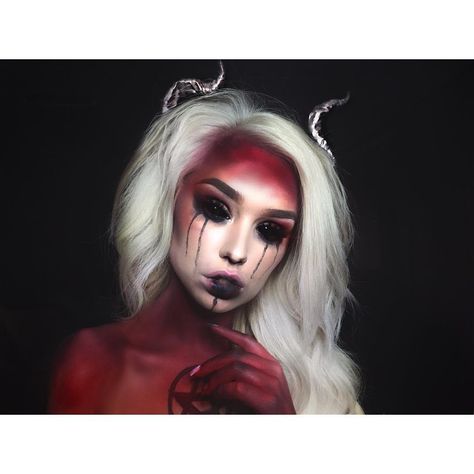 💀🇲 🇴 🇷 🇬 🇦 🇳 🇸 🇭 🇦 🇾💀 (@typical_white_girl_sfx) Artist Costume, Demon Makeup, Makeup Zombie, Halloweenský Makeup, Halloween Make-up Looks, Horror Make-up, Awesome Makeup, Photo Concept, Special Fx Makeup