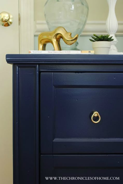 pictures of navy blue painted furniture | Navy Blue Nightstand (Dresser) Makeover Boys Nightstand, Navy Blue Nightstand, Navy Nightstand, Ikea Tables, Navy Dresser, Blue Nightstand, Navy Blue Dresser, Painted Nightstand, Nightstand Color