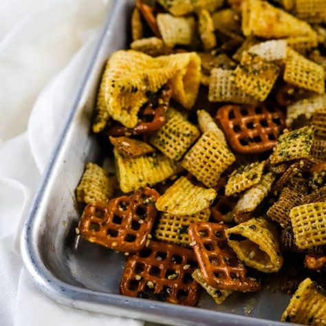 Ranch Chex, Ranch Chex Mix, Sweet Chex Mix, Sweet Chex, Spicy Ranch, Chex Party Mix, Salty Sweet Snacks, Homemade Ranch Seasoning, Snack Mixes