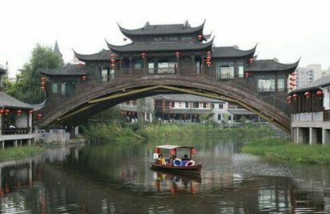 Asia Nature, Chinese Bridge, Castle Ideas, Ancient Chinese Architecture, Chinese Interior, Japan Architecture, Asian Architecture, Building Concept, Chinese Ancient