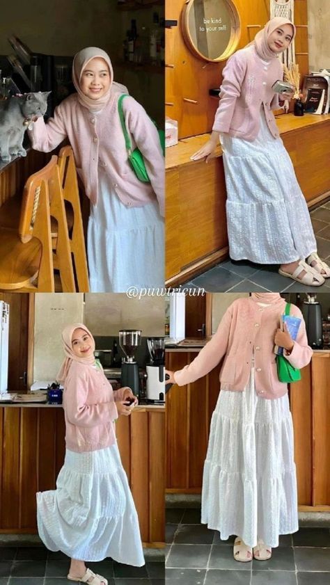 #hijaboutfits #hijaboutfit #outfitinspiration #Terlaris #hijabchic #outfitstyle #hijabersindonesia #like #muslimahapparelthings #hijabista Bali Hijab Outfit, Outfit Bali, Outfit Hijab Casual Rok, Outfit Rok, Outfit Hijab Simple, Outfit Ideas Muslim, Mix And Match Outfits Hijab, Ootd Lebaran, Style Hijab Casual