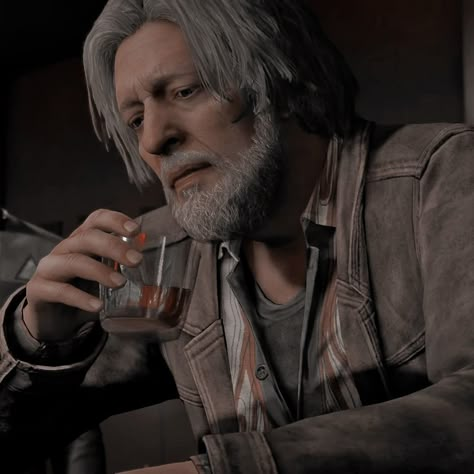 Hank Dbh Icon, Hank Anderson Icon, Dbh Icons, Hank Anderson, Male Harem, Detroit: Become Human, Quantic Dream, Detroit Become Human Connor, Am I In Love