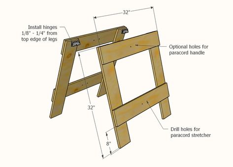 diy folding saw horses - Google Search Folding Sawhorse, Saw Horses, Saw Horse, Horses, Google Search