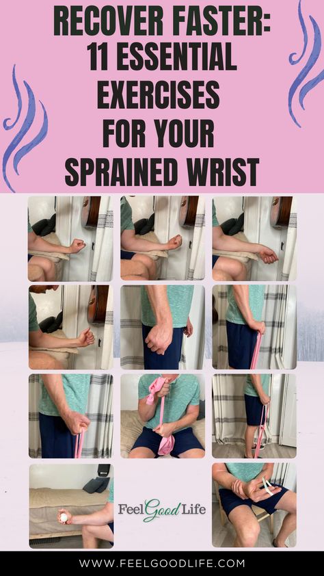 Accelerate your recovery from a sprained wrist with these 11 essential exercises. Designed to restore strength and flexibility, they're perfect for anyone looking to bounce back quickly and effectively from a wrist injury. Start these exercises today for a stronger, more resilient wrist! #WristSprainRecovery #HealingExercises #WristStrength #FlexibilityTraining Wrist Exercises Strength, Wrist Workout, Sprained Wrist, Forearm Muscles, Wrist Exercises, Wrist Injury, Flexibility Training, Wrist Brace, Self Massage