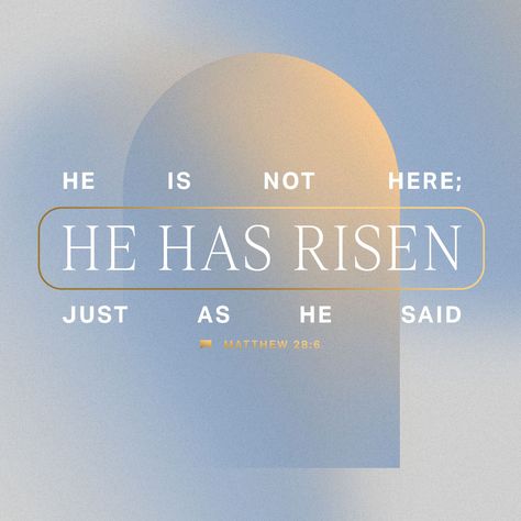 Matthew 28:6 He is not here: for he is risen, as he said. Come, see the place where the Lord lay. | King James Version (KJV) | Download The Bible App Now Jesus Is Alive, He Has Risen, Matthew 28, Godly Life, New American Standard Bible, Amplified Bible, Audio Bible, Bible Plan, Bible Versions