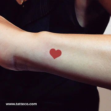 Products – Page 70 – Tatteco Red Heart Tattoo, Heart Tattoo Ankle, One Word Tattoo, Red Heart Tattoos, Sign Of Love, Heart Temporary Tattoos, G Tattoo, Matching Tattoo, Nail Tattoo