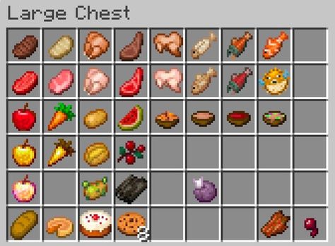 balanced diet: Minecraft Minecraft Underground, Minecraft Food, All Minecraft, Minecraft Party, Cooking Guide, Minecraft 1, Cooking Meat, Balanced Diet, Food Items