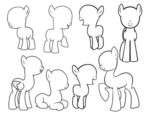 Doodle Craft...: Design and DRAW your own My Little Pony! Pony Template, Mlp References, Blank Coloring Pages, Mlp Base, My Little Pony Party, Character Template, Pony Birthday, Pony Party, My Little Pony Drawing