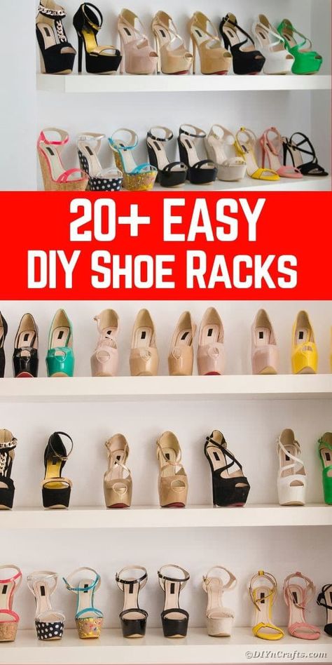 Diy Shoe Racks, Homemade Shoe Rack, Shoe Shelf Diy, Shoe Carousel, Wall Shoe Rack, Pallet Shoe Rack, Shoe Organization Diy, Homemade Shoes, Diy Rack