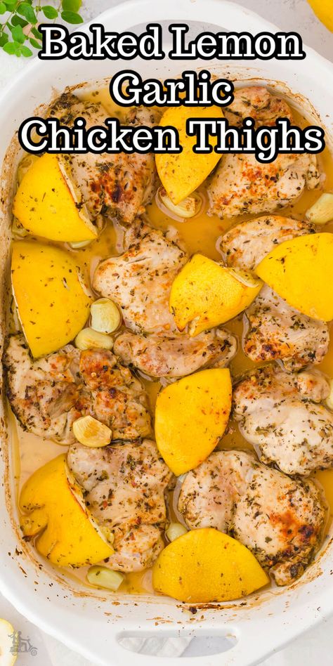 Tuscan Seasoning Recipe, Tuscan Seasoning, Baked Lemon Garlic Chicken, Chicken Thighs In Oven, Baked Boneless Chicken Thighs, Lemon Garlic Chicken Thighs, Lemon Chicken Thighs, Garlic Chicken Thighs, Baked Lemon Chicken