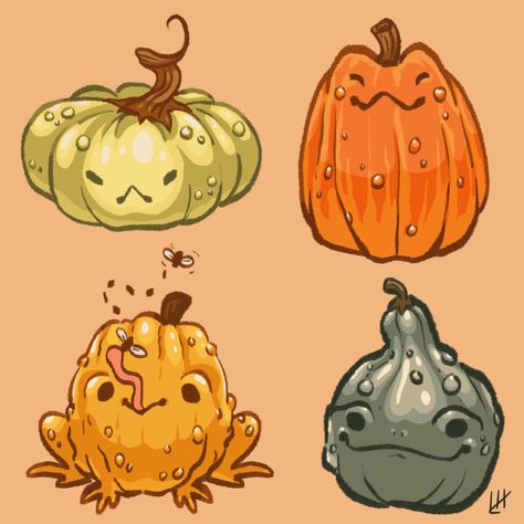 Gourd Drawing, Pumpkin Animals, Frog Drawing, Getting A Tattoo, Posca Art, Creature Artwork, Minimalist Tattoos, Frog Art, Mini Drawings