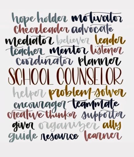 Hannah on Instagram: “We really do it ALL. ♥️ . #schoolcounselor #schoolcounseling #schoolcounselorlife #schoolcounselorsofinstagram #counseling #counselor…” School Counselor Quotes, Social Emotional Learning Middle School, School Counselor Appreciation, Counselor Quotes, Counselor Appreciation Week, Counselors Week, School Counseling Week, Counselor Appreciation, Middle School Counselor