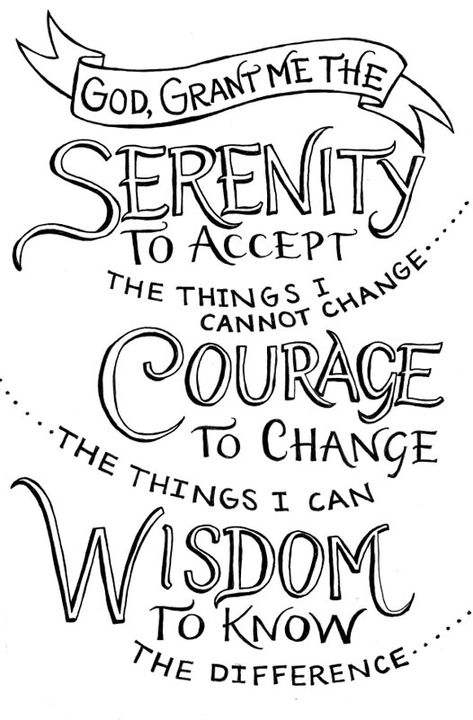 My Favorite<3 God Grant Me The Serenity, Grant Me The Serenity, Message Positif, Serenity Prayer, The Words, Bible Journaling, Great Quotes, The Things, Mantra