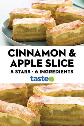 Apple Slice With Sour Cream, Easy Apple Slice, Best Slice Recipes, Apple Sour Cream Slice, Easy Slices, Slice Dessert, Sweet Slices, Apple Slice Recipe, Apple Cakes