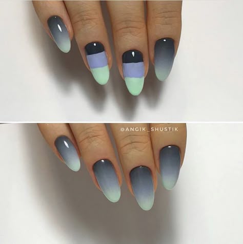 Ombre Gel Nails, Gel Nails Diy, Nail Art Designs Diy, Nail Art Ombre, Cute Gel Nails, Pastel Nails, Dip Powder Nails, Nail Art Tutorial, Powder Nails