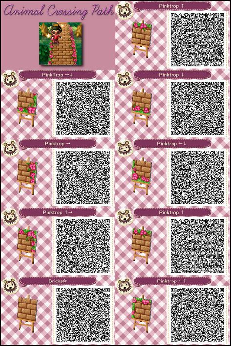 Animal Crossing: New Leaf & HHD QR Code Paths : Photo Acnl Qr Code Sol, Acnl Paths, Animal Crossing Qr Codes, Acnl Qr Codes, Motif Acnl, Animal Crossing 3ds, Animals Crossing, Ac New Leaf, Leaf Animals