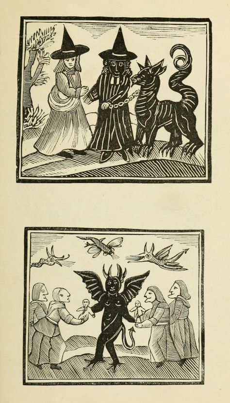 medieVAL ₪ art illustration engraving gravure iconographic symbolic - witches sorciere exe Medieval Witchcraft, Medieval Magic, Medieval Engraving, Medieval Woodcut, Medieval Woodcut Art, Occult Engraving, Witch Woodcut, Weird Medieval Art, Medieval Symbols