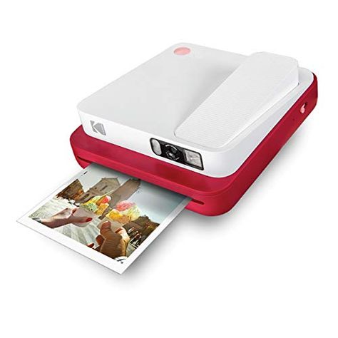 KODAK Smile Classic Digital Instant Camera for 3.5 x 4.25 Zink Photo Paper - Bluetooth, 16MP Pictures (Red) Instant Print Camera, Studio App, Cheap Cameras, Instant Film Camera, Classic Camera, Small Camera, Capture Memories, Instant Camera, Video Film