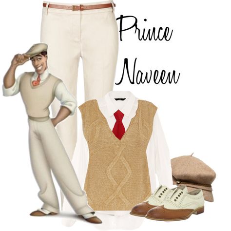 Prince Naveen by strawberryapricotpie on Polyvore featuring H&M, Tory Burch, Wallis, Wanted, Lauren Ralph Lauren, Disney, disney, movie, naveen and frogprincess Naveen Costume, Prince Naveen Costume, Disney Prince Inspired Outfits Men, Prince Naveen Suit, Prince Naveen Disneybound, Disney Prince Cosplay, Prince Naveen, Prince Hans, Disney Princes