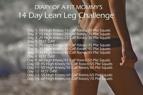 Diary of a Fit Mommy’s 14 Day Lean Legs Challenge | Diary of a Fit Mommy | Bloglovin’ Legs Challenge, Workouts Muscle, Men Exercise, Leg Challenge, Diary Of A Fit Mommy, Plie Squats, Workout Men, Men Workout, Men Health