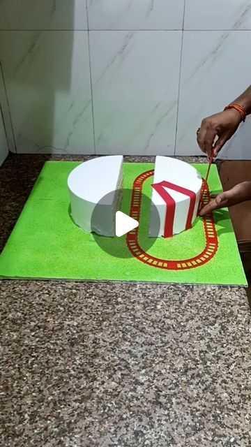 Garage Cake Ideas, How To Make A Train Cake, Train Birthday Cake For Men, Handyman Hal Birthday Cake, Easy Train Cake, Train Themed Birthday Cake, Train Birthday Cake Ideas, Construction Birthday Cake For Men, Train Birthday Cakes For Boys