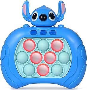 Stitch Quick Push Game Pop Fidget Toys for Kids Quick Push Pop Game Fast Push Bubble Game Handheld Puzzle Game Sensory Toys with LED Screen Quick Push Light Up Game Gifts for Old Girls Boys (Blue) Bubble Game, Stitch Items, Push Up Pops, Game Gifts, Pop Game, Bubble Games, Stitch Stuff, Ideas Cumpleaños, Push Pop