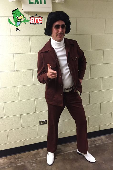 Ron Burgundy Costume, Ron Burgundy, Black Halloween Dress, Costume Diy, Dress Halloween Costume, Diy Valentines Gifts, Burgundy Dress, Halloween Dress, Diy Costumes