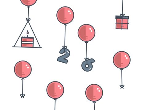 birthday bits & balloons by Jenelle Huddleston Birthday Motion Graphics, Hbd Happy Birthday, Graphics Animation, Motion Design Animation, Design Animation, Christmas Gif, Motion Graphics Animation, Motion Graphic, Motion Design