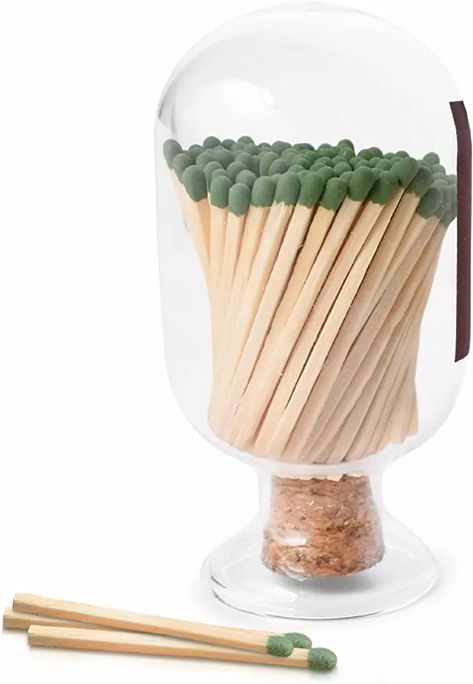 Matches In A Jar, Match Holder With Striker, Match Cloche, Decorative Matches, Q Tip Holder, Match Jar, Match Striker, Fireplace Lighting, Match Holder