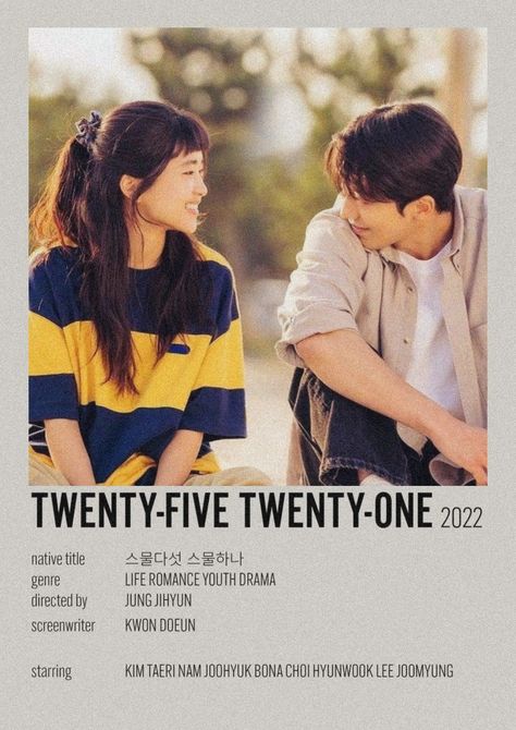 Study Together, Twenty Five Twenty One, Study With Me, Iconic Movie Posters, Korean Drama Series, Best Kdrama, Film Posters Minimalist, Drama Tv Shows, Drama Ideas